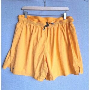 Janji Running Shorts Mens XL Neon Orange Lined Reflective Lightweight